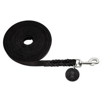 Produktbild von Hunter Suchleine Solid Education für Hunde aus Leder schwarz 500 cm - 5 m