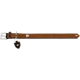 Hunter Tara Hundehalsband aus Leder für Riesenrassen in Cognac/Dunkelbraun 85 cm XXL wasserabweisend – Bild 1 von 8