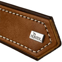 Produktbild von Hunter Tara Hundehalsband aus Leder in Cognac/Dunkelbraun Größe M 55 cm wasserabweisend