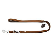 Produktbild von Hunter Tara Verstellbare Hundeleine aus Leder Cognac/Dunkelbraun 15 mm x 200 cm - 200 cm
