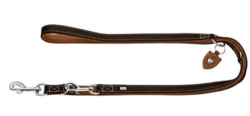 Hunter Tara Verstellbare Leder Hundeleine Braun 15 x 200 cm - 200 cm – Bild 1 von 10