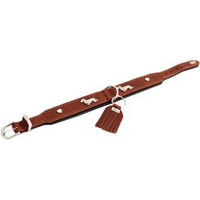 Produktbild von Hunter Teckel-Halsband München Leder Cognac/Schwarz Größe 32