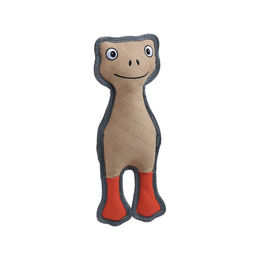 Produktbild von Hunter Tough Pombas Hundespielzeug Frosch mit Squeaker und Baumwolltau in Beige - 1 Stk.