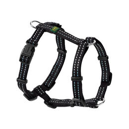 Hunter Tripoli Hundegeschirr für Welpen und kleine Hunde aus Nylon Schwarz wasserabweisend reflektierend XS – Bild 1 von 4