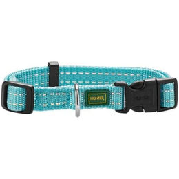 Produktbild von Hunter Tripoli Vario Basic Hundehalsband aus Nylon für Welpen und kleine Hunde, reflektierend und wasserabweisend, Rosa, S