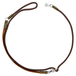 Produktbild von Hunter Umhängeleine Lemvig Schleppleine aus Leder cognac/oliv 250 cm 20 mm