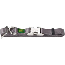 Hunter Vario Basic ALU-Strong Hundehalsband aus Nylon Grau Größe M – Bild 1 von 6