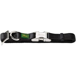 Hunter Vario Basic Alu-Strong Hundehalsband aus Nylon Schwarz Größe M – Bild 1 von 4