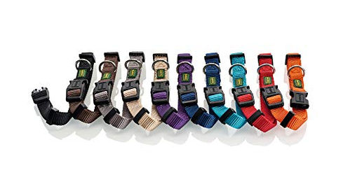 Hunter Vario Basic Hundehalsband aus Nylon Braun Größe M – Bild 1 von 2