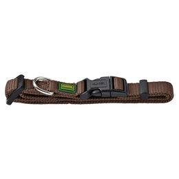 Hunter Vario-Basic Hundehalsband aus Nylon braun Größe M Breite 1,5 cm - 1 Stk. – Bild 1 von 5