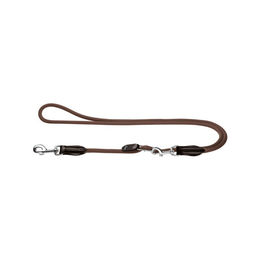 Hunter Vario-Leine Freestyle Hundeleine aus Nylon Braun 260 cm - 260 cm – Bild 1 von 4