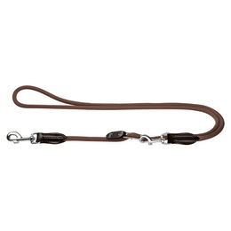 Produktbild von Hunter Vario-Leine Freestyle Hundewasserabweisende Führleine aus Nylon Braun 8/260 cm - 260 cm