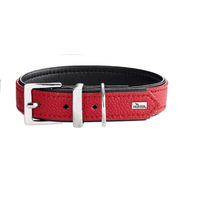 Produktbild von Hunter Vega Hundehalsband aus Kunstleder rot/schwarz Größe 30 XS
