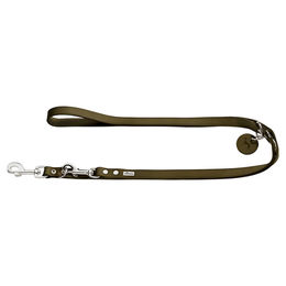 Produktbild von Hunter Verstellbare Fühlleine aus Rindsleder in Grün 300 cm x 16 mm