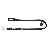 Produktbild von Hunter Verstellbare Fühlleine aus Rindsleder Schwarz 300 cm 16 mm