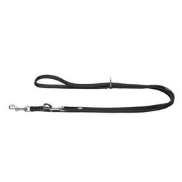 Hunter Verstellbare Führleine Arizona Up aus Leder Schwarz 200 cm x 1,8 cm – Bild 1 von 2