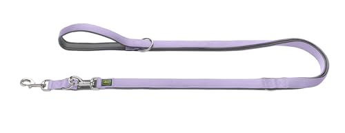 Hunter Verstellbare Führleine aus Nylon mit Neoprenpolsterung Lila Grau 20/200 cm – Bild 1 von 4