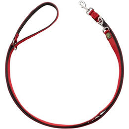 Produktbild von Hunter Verstellbare Führleine aus Nylon mit Neoprenpolsterung Rot/Schwarz 25/300 cm