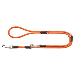 Produktbild von Hunter Verstellbare Führleine Freestyle aus Nylon in Orange, wasserabweisend, 20 mm x 200 cm - 2 m