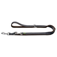 Produktbild von Hunter Verstellbare Führleine Maldon aus Nylon braun/grau 20 mm x 200 cm