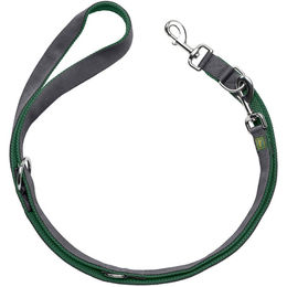 Hunter Verstellbare Führleine Maldon aus Nylon Dunkelgrün/Grau 15 mm 200 cm – Bild 1 von 13