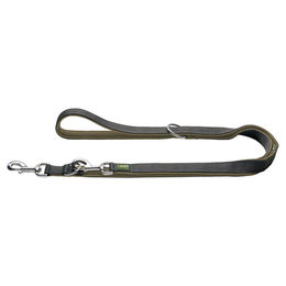 Hunter Verstellbare Führleine Maldon aus Nylon in Oliv-Grün/Grau 25 mm x 200 cm - 2,5 cm – Bild 1 von 2