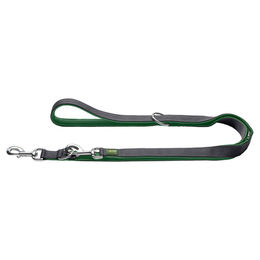 Hunter Verstellbare Führleine Maldon aus Polyester dunkelgrün/grau 20 cm x 200 cm – Bild 1 von 13