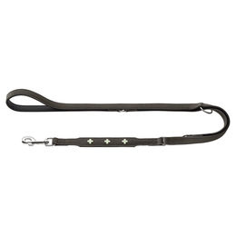 Produktbild von Hunter Verstellbare Führleine Swiss Glow Leder steingrau 200 cm