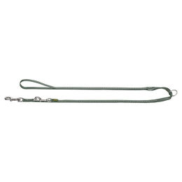 Hunter Verstellbare Führleine Tripoli für Hunde aus Nylon in Grün, wasserabweisend und reflektierend, 15/200 cm - 15 mm – Bild 1 von 6