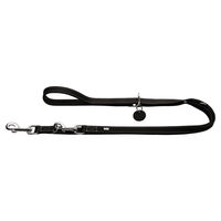 Produktbild von Hunter Verstellbare Hundeführleine Aalborg aus Leder Schwarz 2 m - 2 cm