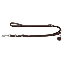 Produktbild von Hunter Verstellbare Hundeführleine Aalborg geflochten Dunkelbraun 20/200