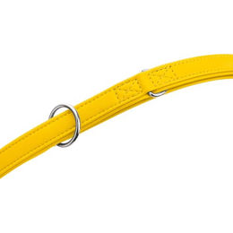 HUNTER Verstellbare Hundeführleine Amalfi Gelb aus Kunstleder 200 cm - 2 m – Bild 1 von 3