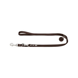 Hunter Verstellbare Hundeführleine aus Leder Braun 200 cm - 200 cm – Bild 1 von 3