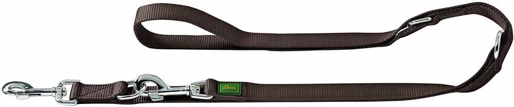 Hunter Verstellbare Hundeführleine aus Nylon Braun 200 cm - 200 cm – Bild 1 von 2
