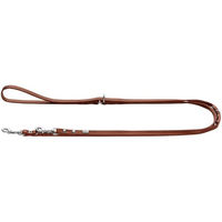 Produktbild von Hunter Verstellbare Hundeführleine Canadian Up aus Leder in Cognac 8/200 cm