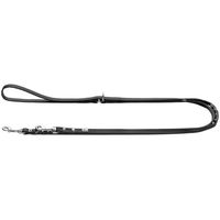 Produktbild von Hunter Verstellbare Hundeführleine Canadian Up aus Leder Schwarz 8 mm / 200 cm