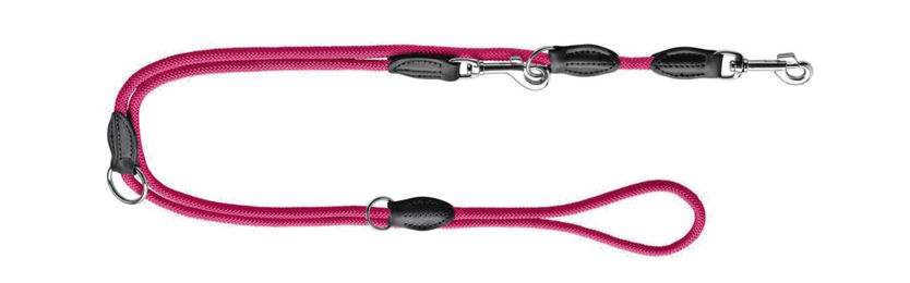 Hunter Verstellbare Hundeführleine Freestyle Himbeerrot 200 cm - 200 cm – Bild 1 von 4
