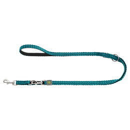Hunter Verstellbare Hundeführleine Hilo Türkis aus Nylon 15 mm x 200 cm – Bild 1 von 2