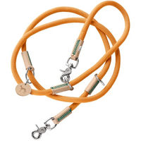 Produktbild von Hunter Verstellbare Hundeführleine Malia aus Leder und Tau in Apricot/Natur 200 cm