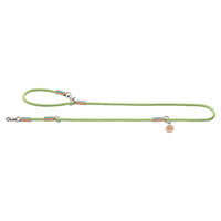 Produktbild von Hunter Verstellbare Hundeführleine Malia aus Leder und Tau in Mint/Natur mit 200 cm Länge