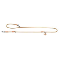 Produktbild von Hunter Verstellbare Hundeführleine Malia Beige Natur Leder 200 cm