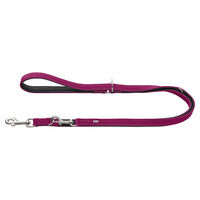 Produktbild von Hunter Verstellbare Hundeführleine Malta aus Leder Magenta/Schwarz 18/200 cm - 200 cm