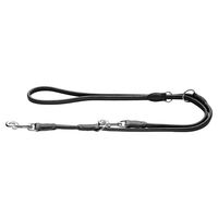 Produktbild von Hunter Verstellbare Hundeführleine Round & Soft Canadian UP aus Leder Schwarz 10/200