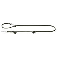 Produktbild von Hunter Verstellbare Hundeführleine Round & Soft München Leder grün 6/200 cm