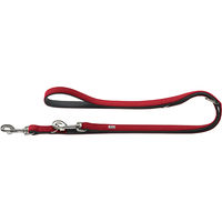 Produktbild von Hunter Verstellbare Hundeführleine Softie aus Kunstleder Rot/Schwarz 200 cm - 2 cm