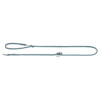 Produktbild von Hunter Verstellbare Hundeführleine Soho Round Mini aus Leder für Welpen und kleine Hunde hellblau 8 mm x 200 cm
