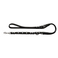 Produktbild von Hunter Verstellbare Hundeführleine Swiss aus Leder Schwarz M-L - 200 cm