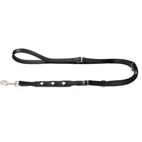Produktbild von Hunter Verstellbare Hundeführleine Swiss aus Leder Schwarz S-M 200 cm - 200 cm
