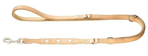 Hunter Verstellbare Hundeführleine Swiss aus Rindsleder Natur/Beige 200 cm - 200 cm – Bild 1 von 4