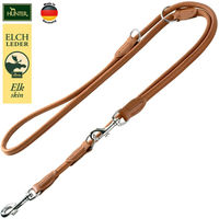 Produktbild von Hunter Verstellbare Hundeleine aus Elchleder Schwarz 200 cm